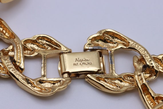 Napier Jewelry Gold Tone Chain Chunky Link Napier… - image 8
