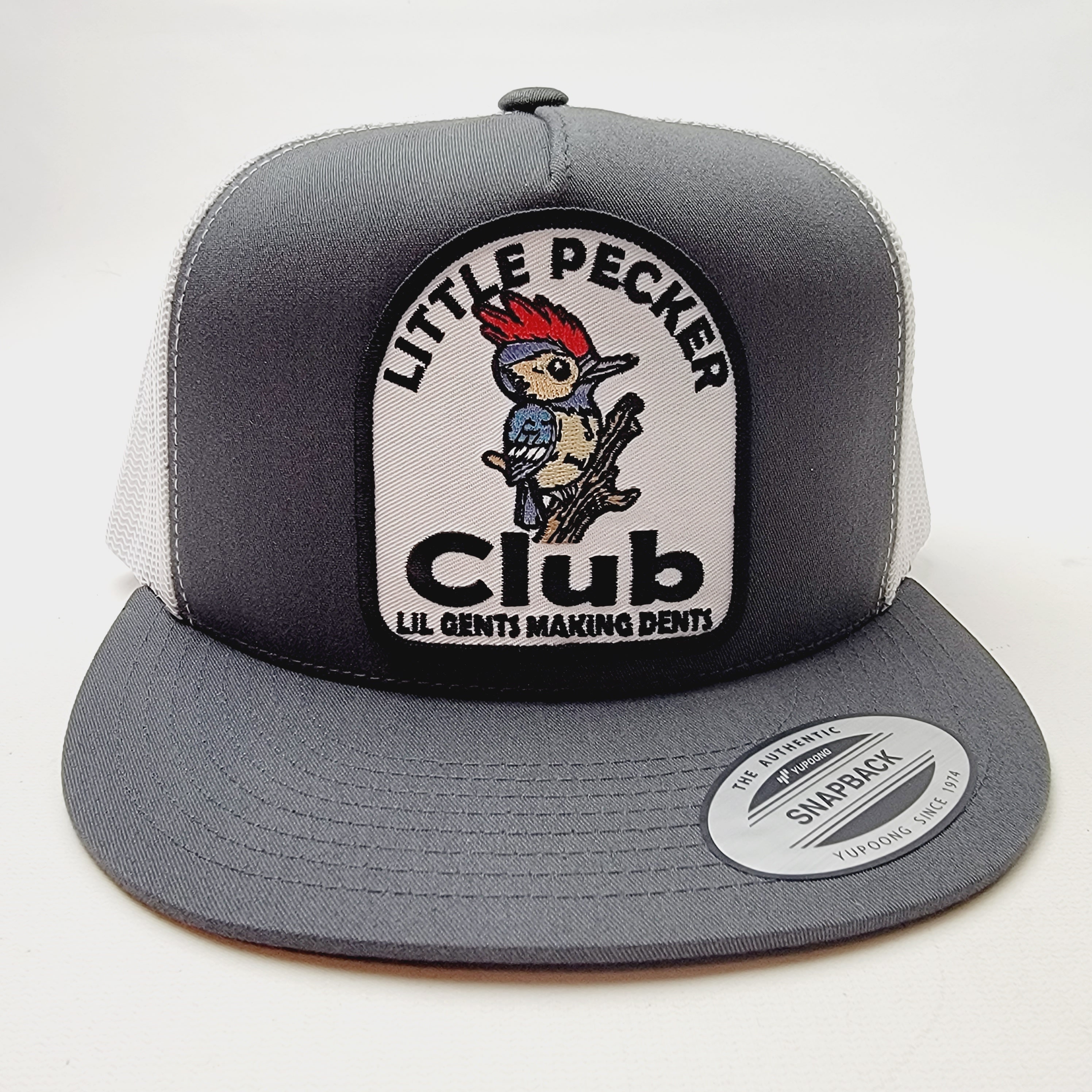 Little Peckers Club Lil Gents Making Dents Embroidered Patch Mesh