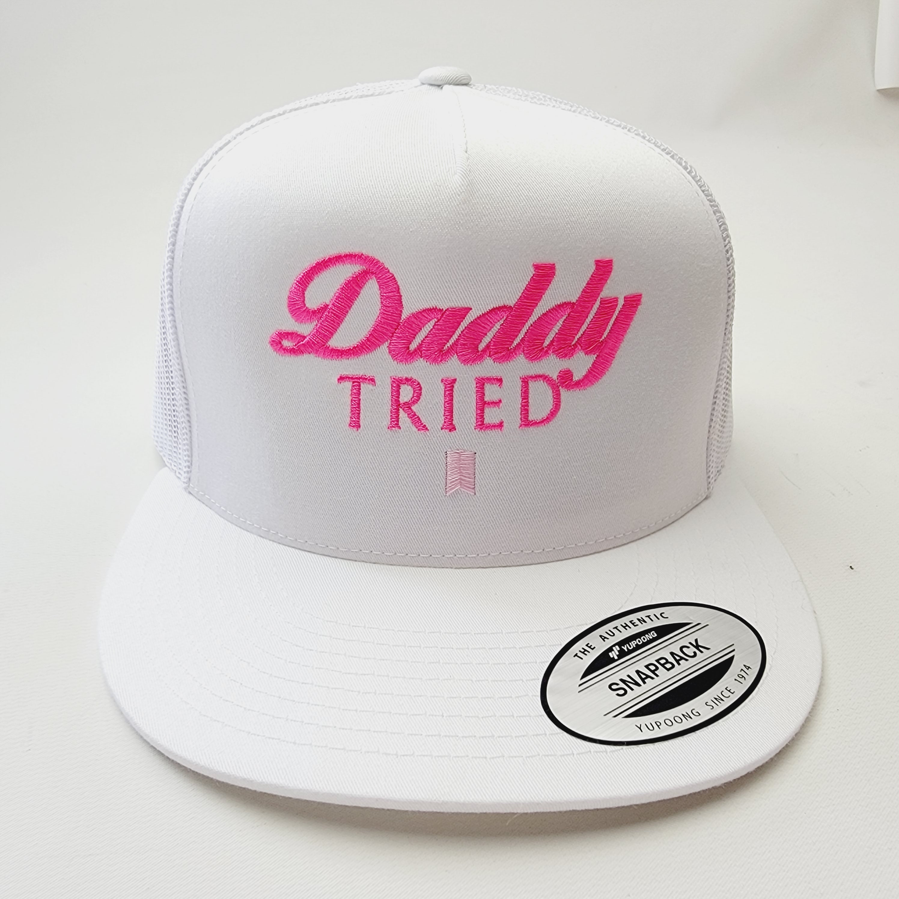 Daddy Tried Adjustable Mesh Direct Embroidered Snapback Cap Daddy Tried Adjustable Mesh Direct Embroidered Snapback Cap