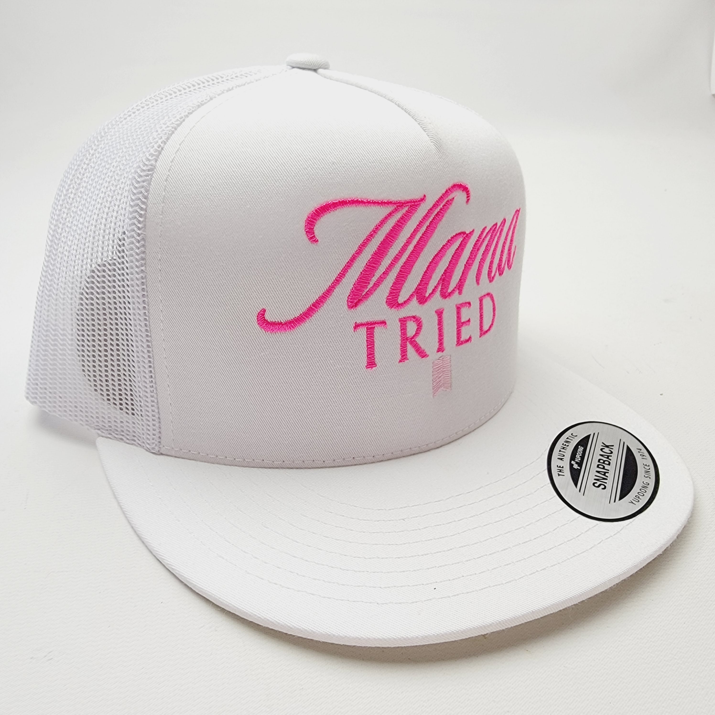 Mama Tried Adjustable Mesh Direct Embroidered Snapback Cap
