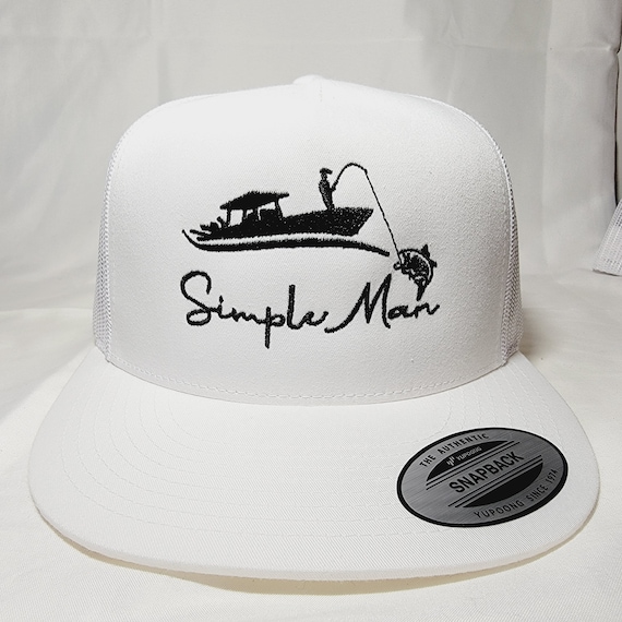 Love Sketches Embroidered Outdoor Fishing Hook Trucker Snapback Cap – Mesh Back For Men & Women
