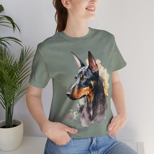 T-shirt Homme DOBERMANN Marque B&C – Noir, 100% Coton – Neuf Avec étiquettes – Fabriqué En France