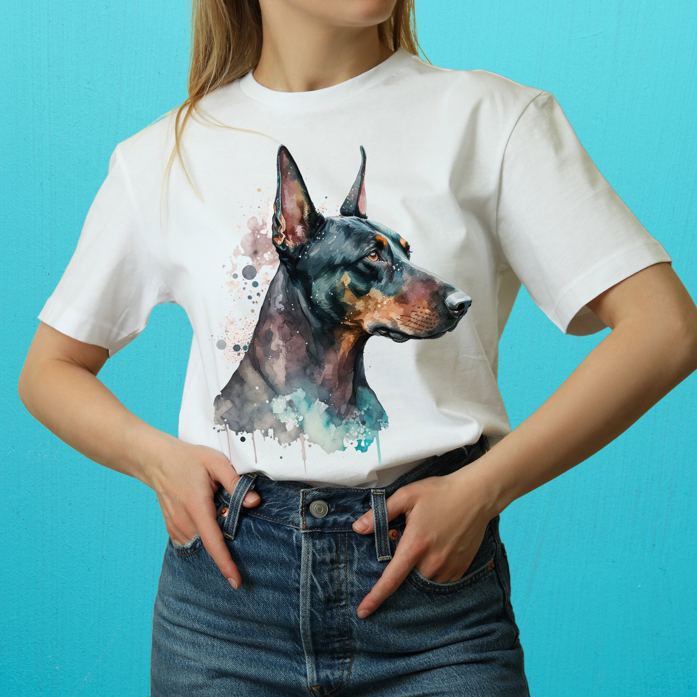 Represent Men's Shirt Western Dobermans White