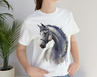 Paard vrouwen shirt, bloemen paard tee, paard shirt voor vrouwen, paard geschenken voor vrouwen, paard minnaar shirt, dames land shirt, paard eigenaar cadeau