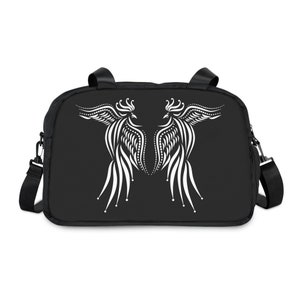 Phoenix Fitness Handbag, Phoenix workout bag, firebird gym bag, Phoenix gift yoga bag, birds shoulder bag, travel bag, sport bag