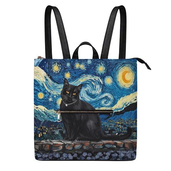 cat leather backpack Wondapop shaped handbag features a three Nicole Lee USA Cat Eco-Leather