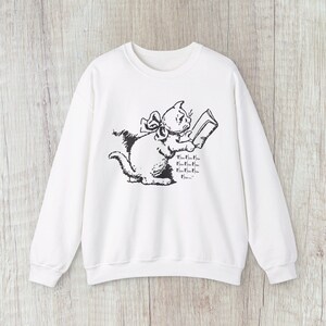 Vintage Katzen Sweatshirt, Katzen Design Pullover, Vintage 90er Jahre Katzen Pullover, Retro Kätzchen, Süßer Pullover, Katzen Liebhaber Geschenk, Vintage Entspanntes Sweatshirt