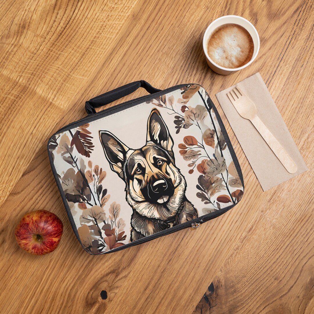 LiuenMgg German Shepherd Messenger Bag - Small Crossbody Bag With Ethnic Print, Adjustable Strap, For Women