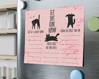 Sarcastic black cat to do list Note Pads, motivational to do list, cute stationery, Funny cat Checklist, Daily Planner, to-do list note pad