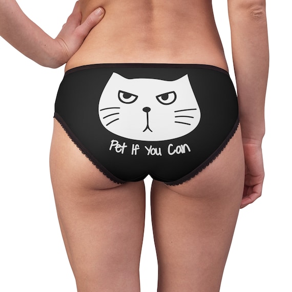 Cat Pet If You Can Women's Briefs, Cat Underwear, Kitty Panties, Cute  Panties, Gift for Her, Cat Lover Gift Women's Underwear Funny Knickers -   Canada