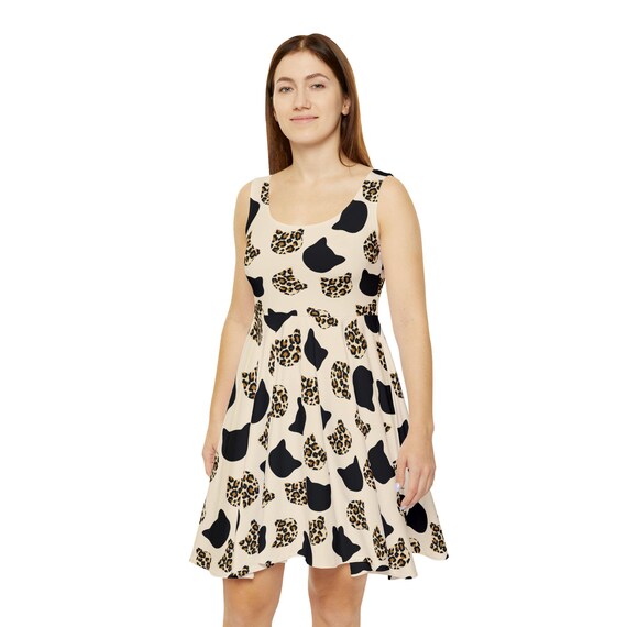 cat print skater dress My Cat Skater Dress