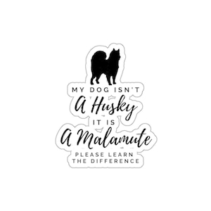 Alaskan Malamute Sticker, Malamute Laptop Sticker, Malamute Vinyl Sticker, Alaskan Malamute Geschenke, Malamute AutoAufkleber, Malamute Aufkleber
