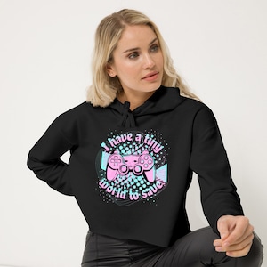 Gamer Girl Crop Hoodie, Gamer Girl Crop Hoodie, Gamer Girl Crop Hoodie, Gamer Girl Hoodie, Gamer Girl Hoodie, Gamer Geschenk, kawaii Hoodie