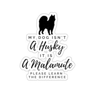 Alaskan Malamute Kiss-Cut Stickers, Malamute laptop sticker, Malamute vinyl sticker, Alaskan malamute gifts, Alaskan Malamute sticker