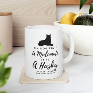 Siberian husky Ceramic Mug 11oz, siberian husky coffee mug, siberian husky tea cup, siberian husky mug, husky mom mug, siberian husky gift