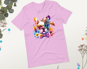 Camisa de Bulldog Francés, linda camiseta de Bulldog Francés, regalos de Bulldog Francés, camiseta de Bulldog Francés de verano, regalo para el amante del Bulldog Francés