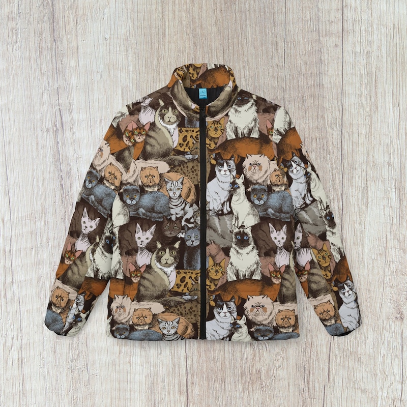 Cat Print Jacket - Etsy