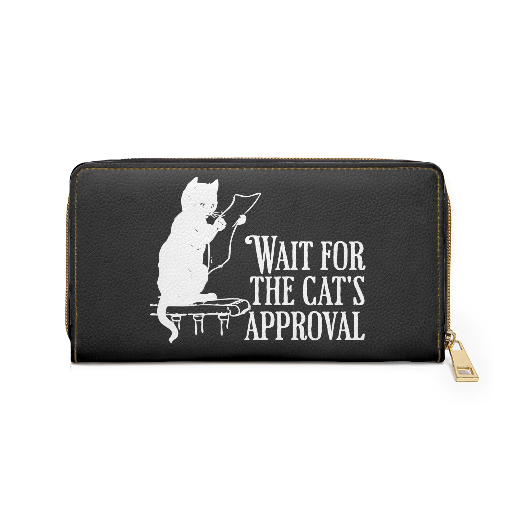 Funny Cat Quote Zipper Wallet, Witty Cat Wallet, Sarcastic