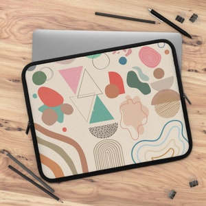 Abstract Laptop Sleeve, modern laptop case, abstract modern pattern laptop cover, abstract laptop bag, macbook sleeve, art laptop sleeve