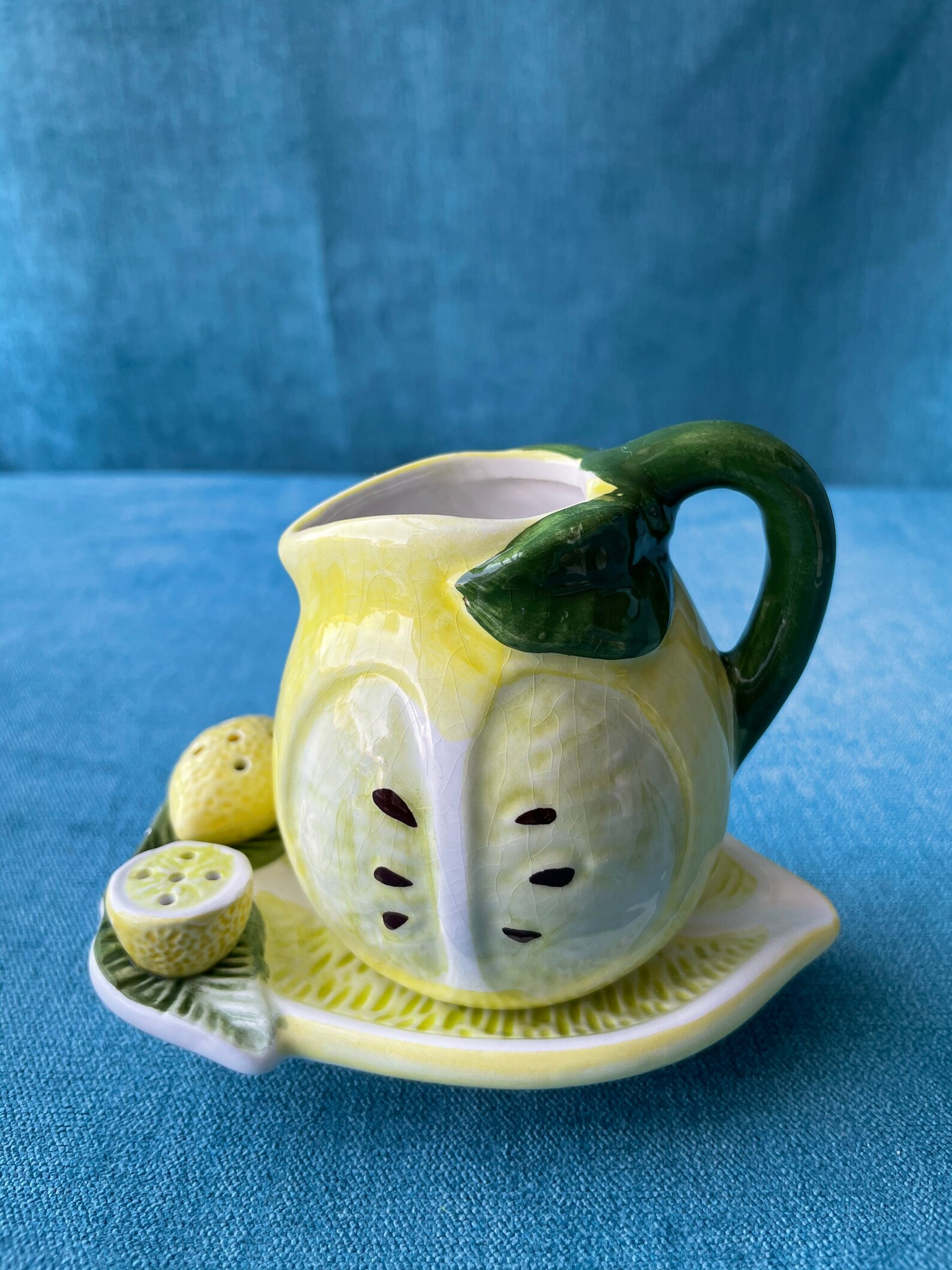 Small KITCH lemon sauce jug and lemon shaped dish . 8cm jug 12 Etsy