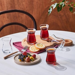 Turkish Tea Glass Set,Tea Lover Gift,Housewarming Gift,Tea Cups,Herbal Tea Mugs,Tea Cups and Saucers,Glass Tea Mugs,Elegant Tea Glasses