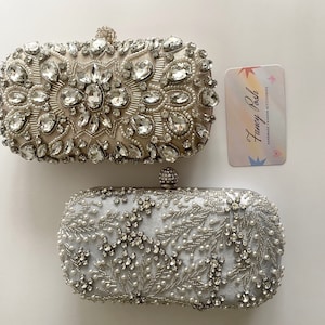 Women’s Evening Clutch Purses /Wedding,Parties Occassion evening bag/Beaded evening clutch purse