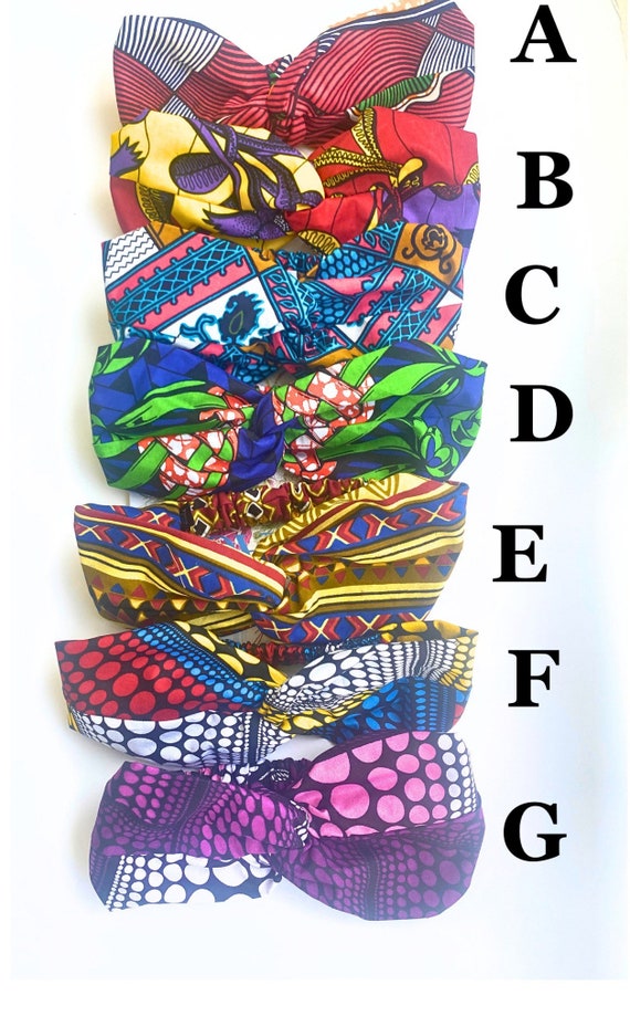 African Wax Print Turban Twist Headband: Colorful Ankara  display picture 1