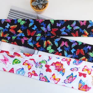 Skinny long scarf/Women’s scarf/Hair Scarf/Hair Tie /Pony tail tie/Neck scarf/Handbag accessory/100% Cotton scarf /Bun scarf/Butterfly scarf