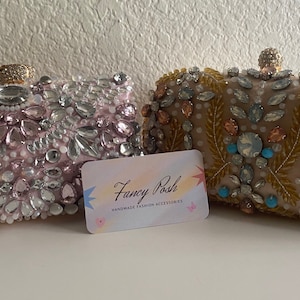 Women’s Evening Clutch Purses /Wedding,Parties Occassion evening bag/Beaded evening clutch purse