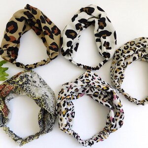 Headband/turban-twist custom handmade headband/ Animal Print Head-wrap for women/Quality wide-width headband for women