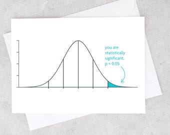 Statistically Significant (Graph) - Statistics Greeting Card