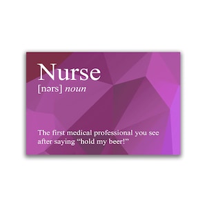 Nurse Snarky Definition - 2x3 Magnet
