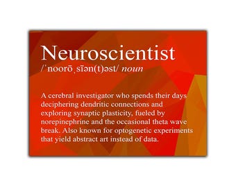 Neuroscientist Snarky Definition - Vinyl Sticker