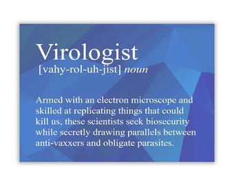 Virologist Snarky Definition - Vinyl Sticker