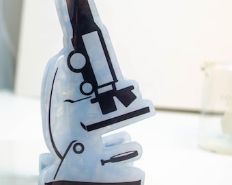 Microscope Hair Claw - STEM Science Hair Accessories - Microbiology Scienc Style