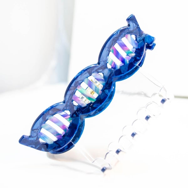 Dna Hair Claw - STEM Biology Style - Microbiology Lab Hair Accessory