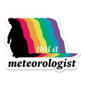 Not a Meteorologist - Vinyl Sticker - STEM Scientist Gift