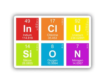 Rainbow Inclusion - Vinyl Sticker