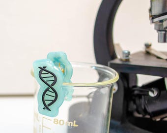 Mini Blue DNA Hair Claw - STEM Science Hair Accessories - Single Hair Clip