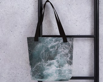 Blue wave Tote bag