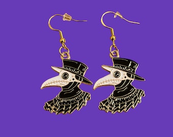 Plague doctor earrings