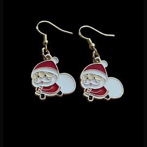 Santa earrings