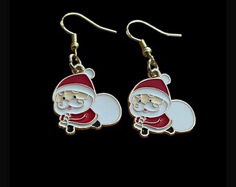 Holiday Santa earrings
