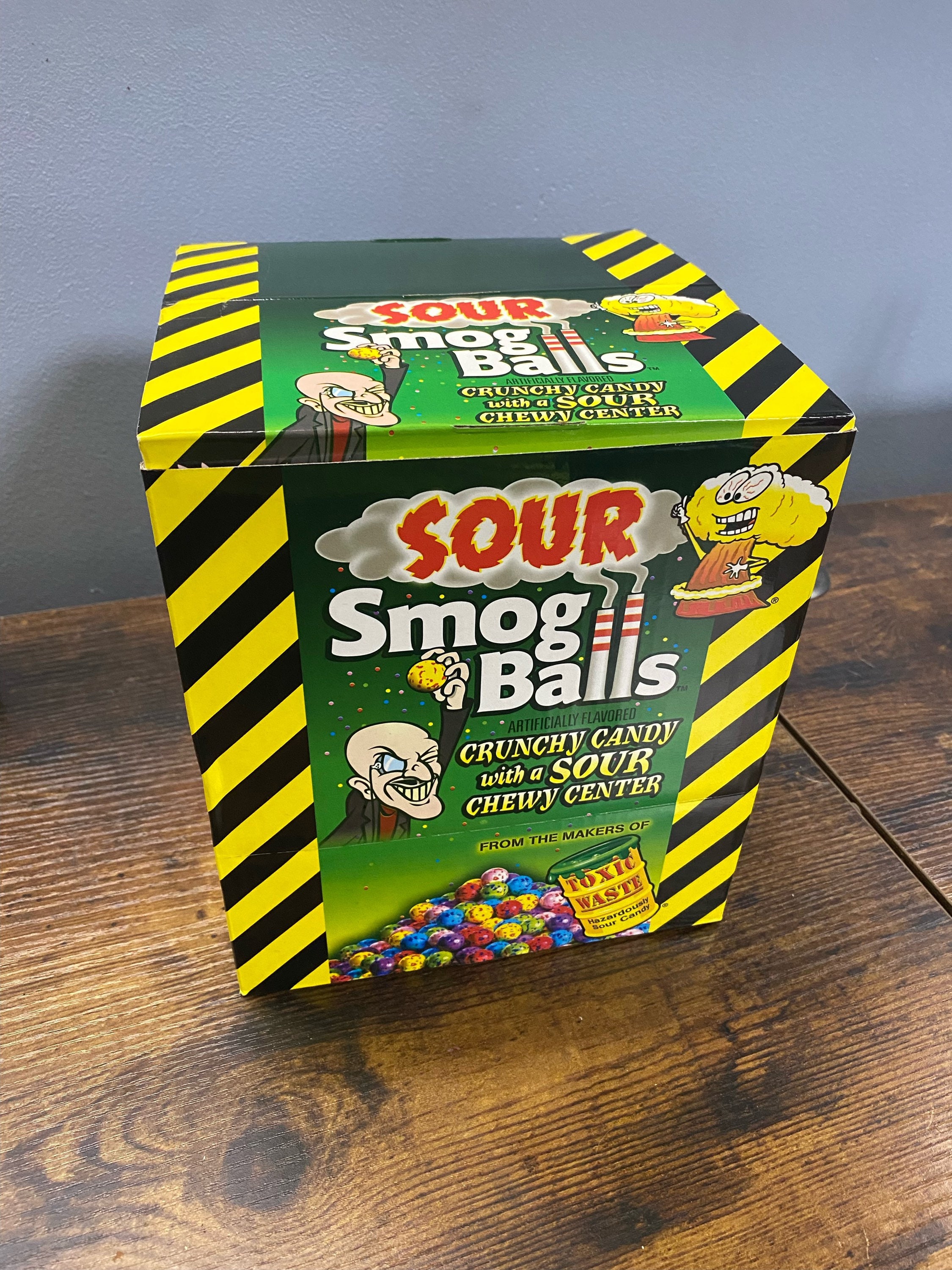 Toxic Waste Sour and Chewy Worms 3 oz. Theater Box