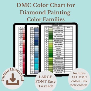 Large DMC AB Aurora Borealis Diamond Painting Labels, Color