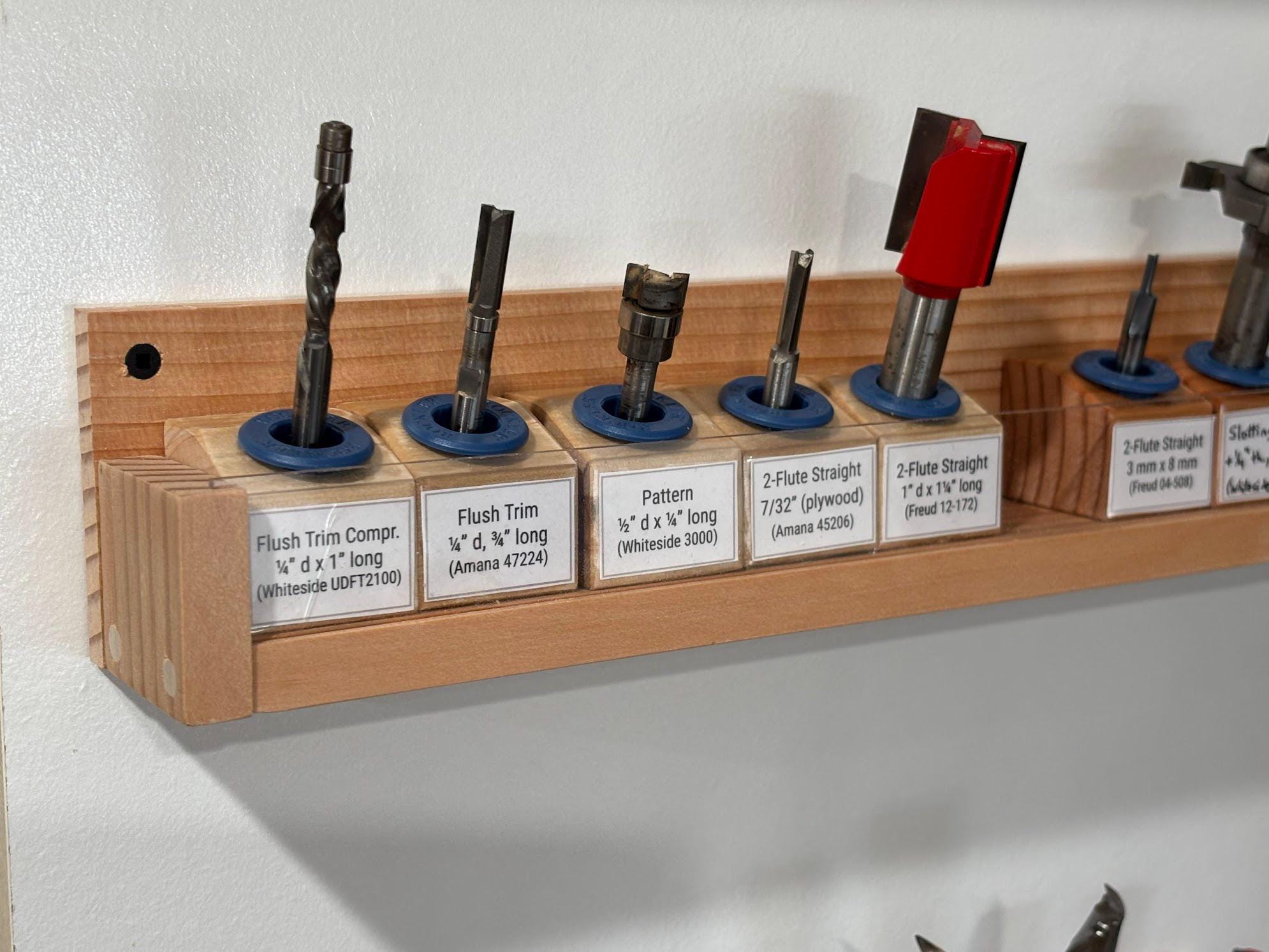 Router Bit Storage Plan - Bit Blocks & Racks (imperial and Metric) - Etsy
