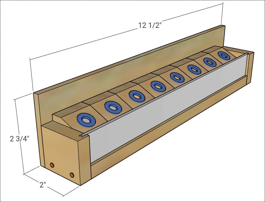 Router Bit Storage Plan - Bit Blocks & Racks (imperial and Metric) - Etsy