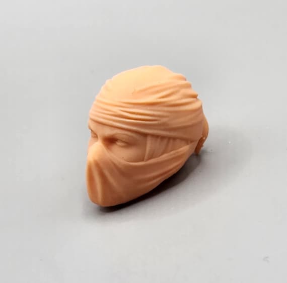 1/12 Scale Head Female Ninja Head Inspired by Jinx Unpainted