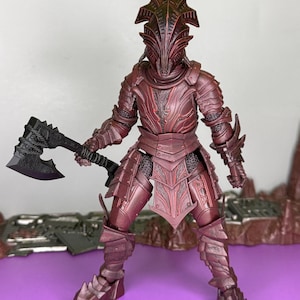 Unpainted Knight of the Veil Walkers, knight head - Mythic legions 1.0