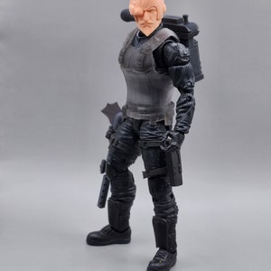 Voltar inspired Heads, Backpack, walkie talkie and Gun Classified compatible 1:12 scale image 5